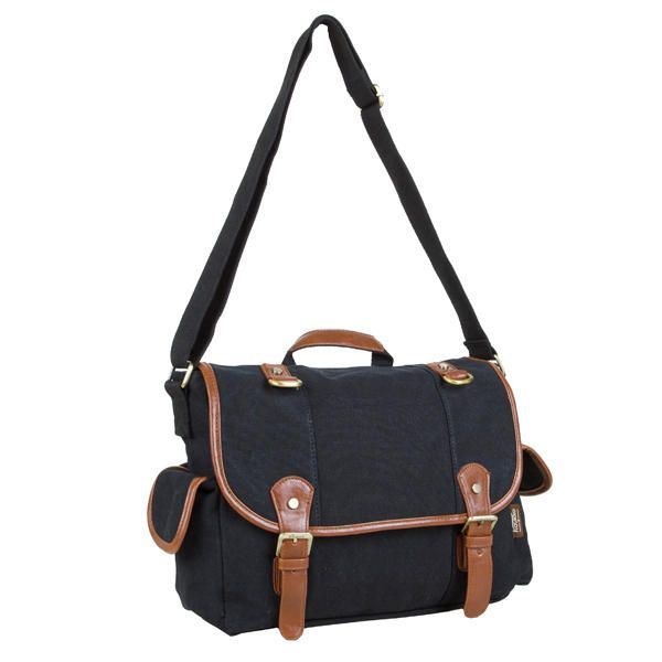 Herre Casual Canvas Skuldertaske Outdoor Messenger Tasker