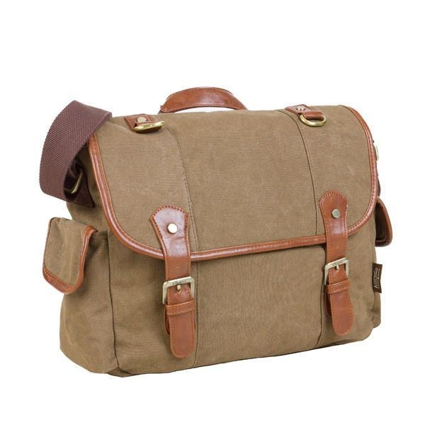 Herre Casual Canvas Skuldertaske Outdoor Messenger Tasker