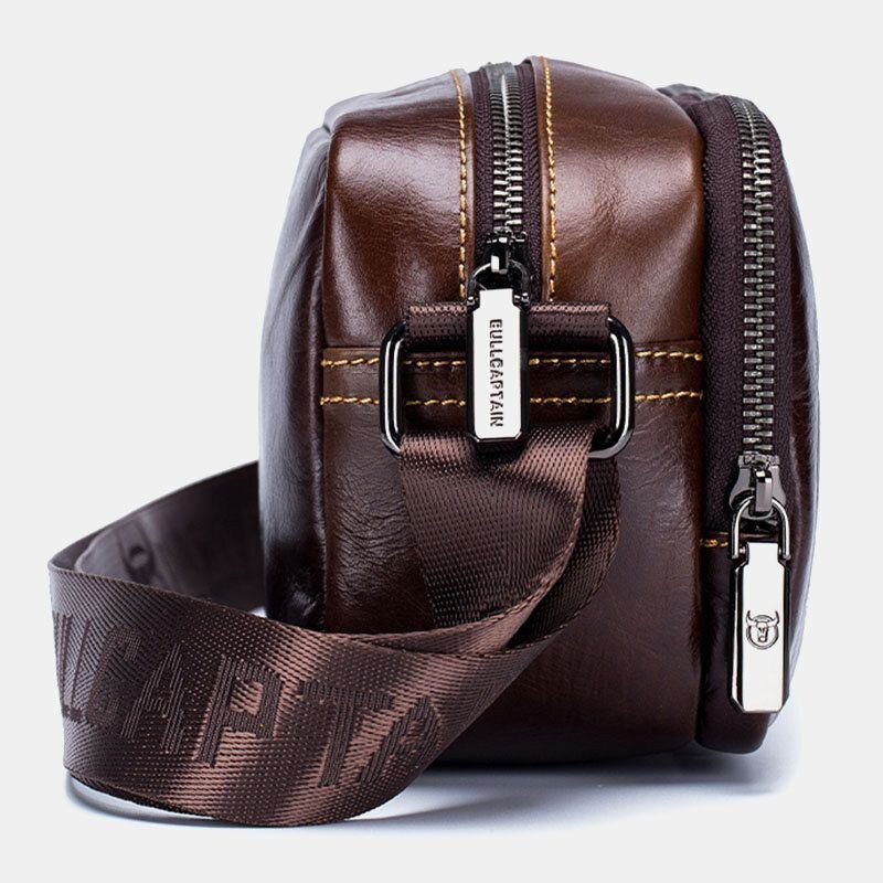 Herre Koskind Multifunktionel Stor Kapacitet Front Lynlås Lomme Crossbody Tasker Skuldertaske Messenger Bag