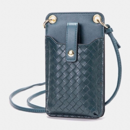 Herre Kvinder Pu Læder Anti-tyveri Multi-card Slot Kortholder 6.5 Tommer Telefon Taske Crossbody Taske Skuldertaske