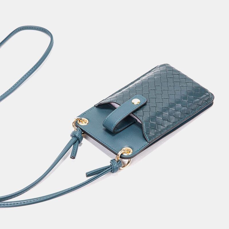 Herre Kvinder Pu Læder Anti-tyveri Multi-card Slot Kortholder 6.5 Tommer Telefon Taske Crossbody Taske Skuldertaske