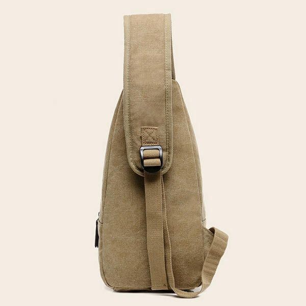 Herre Kvinder Retro Canvas Messenger Bag Skuldertaske Brystpakke