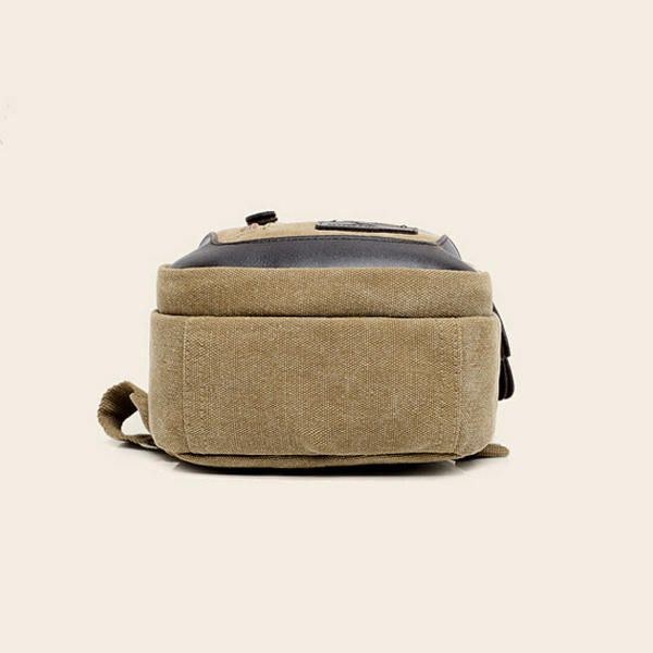 Herre Kvinder Retro Canvas Messenger Bag Skuldertaske Brystpakke