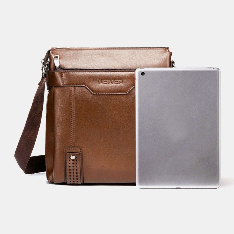 Herre Med Stor Kapacitet Crossbody-tasker Med Flere Lommer Casual Slidbestandig 6.5 Tommer Telefontaske Messenger Bag Skuldertaske