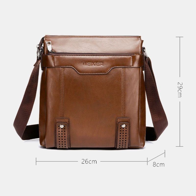 Herre Med Stor Kapacitet Crossbody-tasker Med Flere Lommer Casual Slidbestandig 6.5 Tommer Telefontaske Messenger Bag Skuldertaske