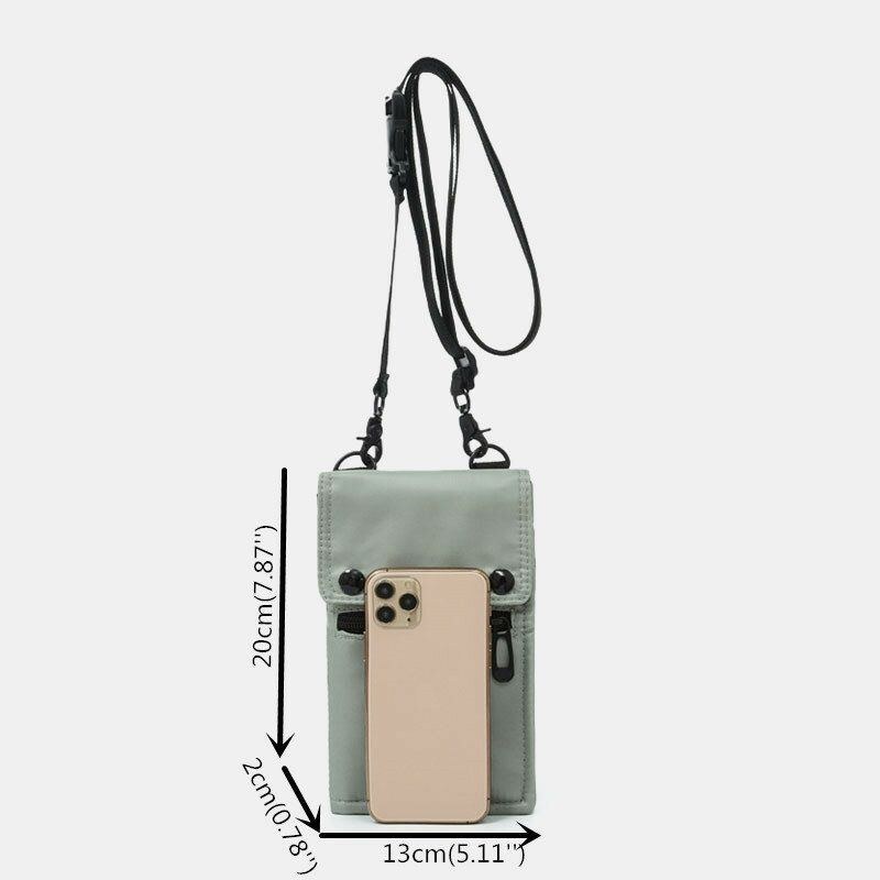 Herre Multi-bære Udvidelig Multifunktion Vandtæt Afslappet Telefontaske Crossbody Taske Sling Bag