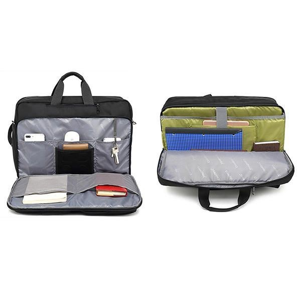 Herre Multifunktionel Laptop Rygsæk Crossbody Taske