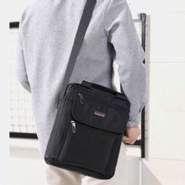 Herre Nylon Casual Brief Vandtæt Multi-pocket Multi-purpose 12 Tommer Bærbar Taske Håndtaske Skuldertaske Crossbody Taske