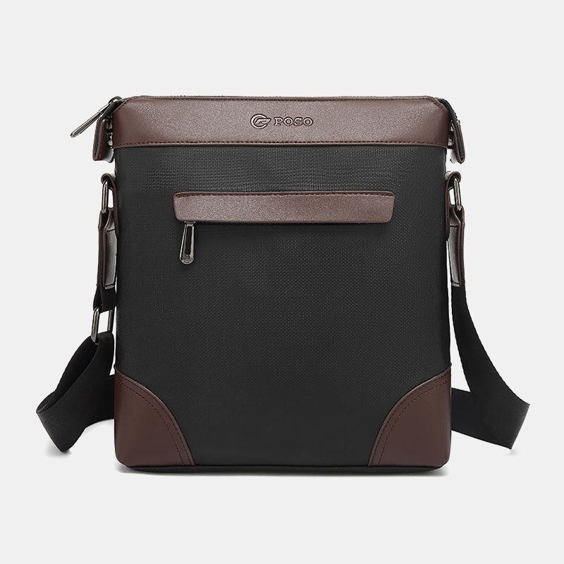 Herre Nylon Casual Patchwork Vandtæt Slidfast Crossbody-taske