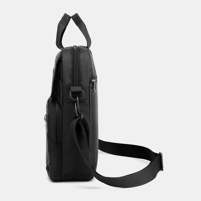 Herre Nylon Casual Stor Kapacitet Dobbeltlags Sport Crossbody Taske