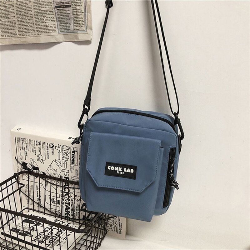 Herre Nylon Hip-hop Åndbar All-match Crossbody Taske Skuldertaske