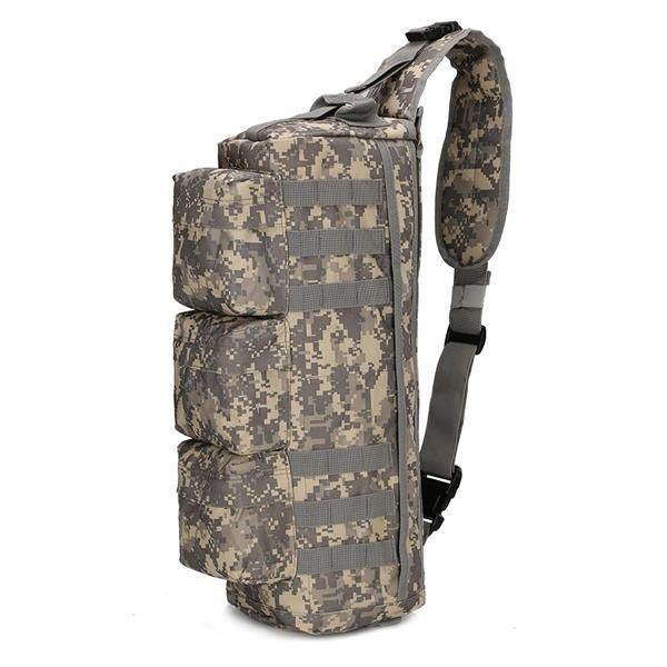 Herre Nylon Tactical Outdoor Sport Cs Crossbody-taske Vandrebrysttaske