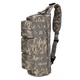 Herre Nylon Tactical Outdoor Sport Cs Crossbody-taske Vandrebrysttaske