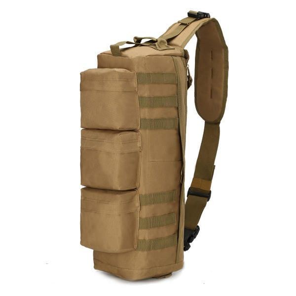 Herre Nylon Tactical Outdoor Sport Cs Crossbody-taske Vandrebrysttaske