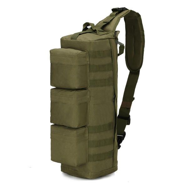 Herre Nylon Tactical Outdoor Sport Cs Crossbody-taske Vandrebrysttaske