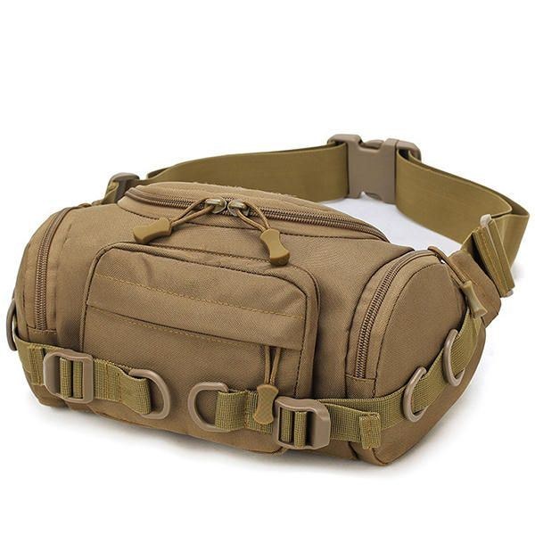 Herre Nylon Udendørs Vandtæt Tactical Sling Bag Brysttaske Taljetaske Crossbody Taske