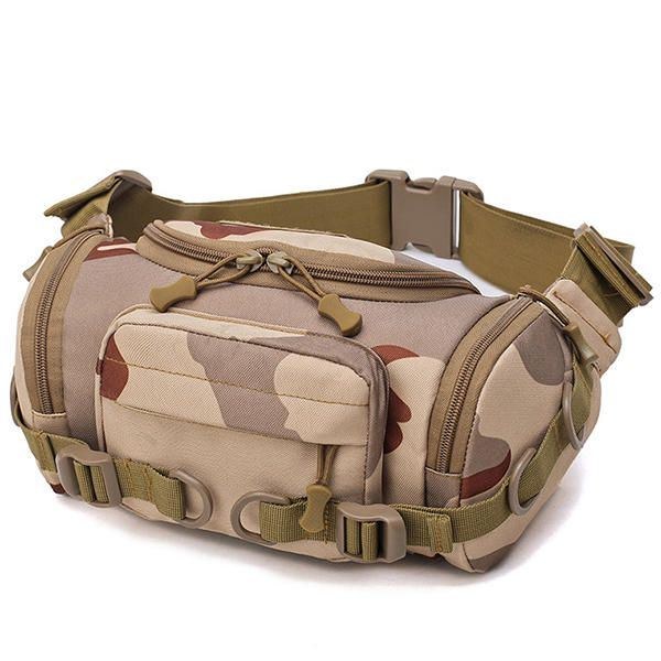 Herre Nylon Udendørs Vandtæt Tactical Sling Bag Brysttaske Taljetaske Crossbody Taske