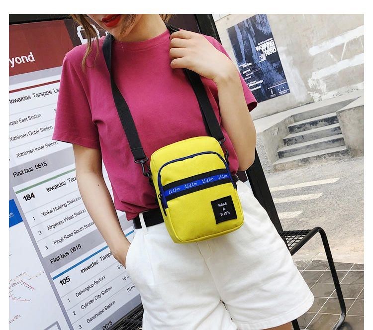 Herre Og Kvinder Crossbody-taske Color Block Lynlåstasker Vandtætte Til Rejser