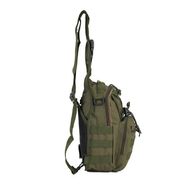 Herre Outdoor Sport Crossbody Sling Skulder Brysttaske