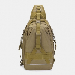 Herre Oxford Camo Multifunktion Vandtæt Udendørs Sports Ridning Taktisk Skuldertaske Crossbody Taske Brysttaske