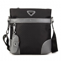 Herre Oxford Fritid Crossbody Taske Business Skuldertaske Nøglering