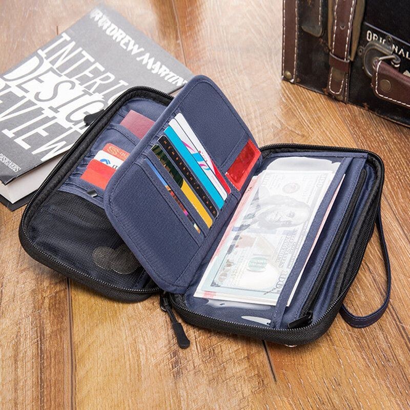 Herre Oxford Multifunktion Vandtæt Crossbody-taske Tyverisikring Multi-card Slot Telefontaske Skuldertaske