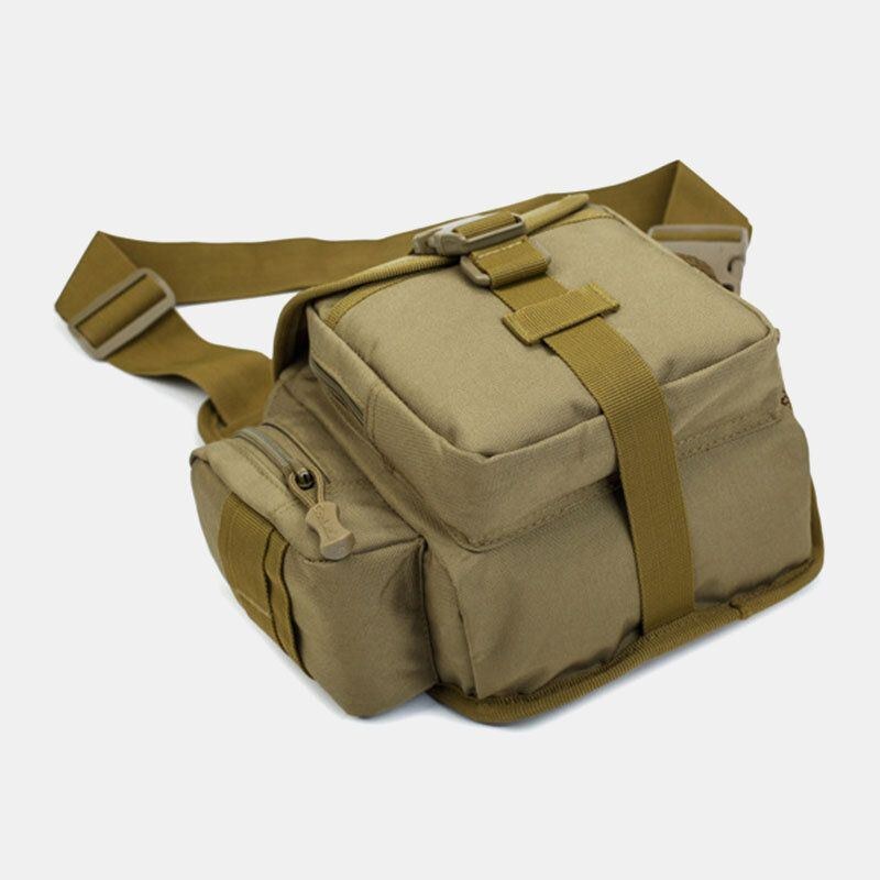 Herre Oxford Udendørs Ridning Sport Camo Vandtæt Crossbody-taske Med Stor Kapacitet Taljetaske Sadeltaske