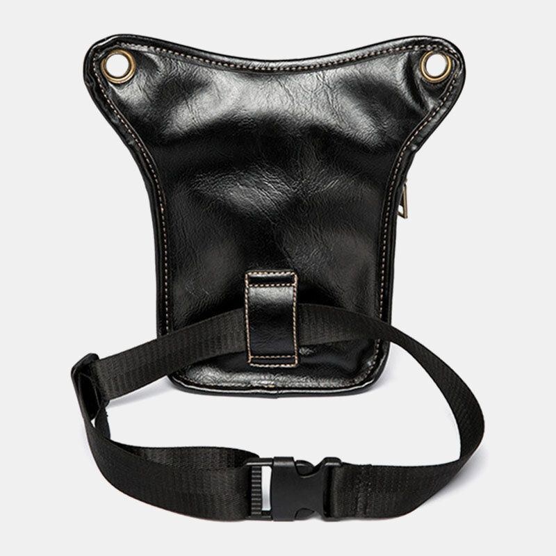 Herre Pu Blødt Læder Multi-lomme Multifunktion Ensfarvet Crossbody Skuldertaske