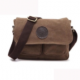 Herre Retro Crossbody Taske Lærred Skuldertaske Messenger