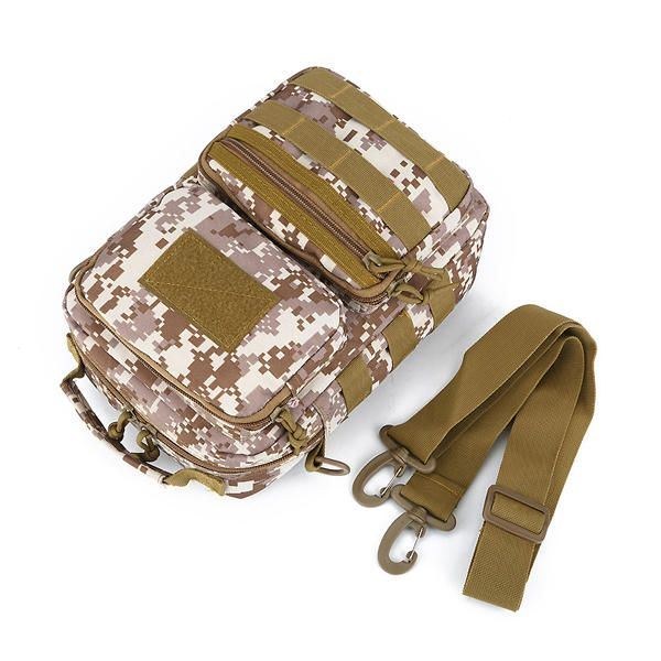 Herre Tactical Crossboby Taske Camouflage Vandtæt Udendørs Sholder Bag Håndtaske