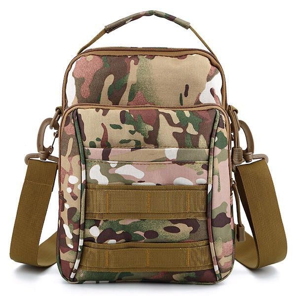 Herre Udendørs Sport Rejse Camouflage Farve Taktisk Skulder Crossbody Taske