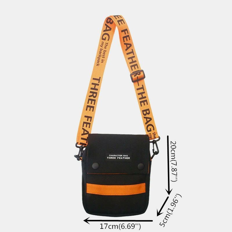 Herre Unisex Nylon Mini Mode Afslappet Udendørs Hip-hop Crossbody Taske Skuldertaske