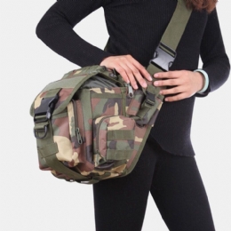 Herre Unisex Oxford Stof Taktisk Camouflage Udendørs Spil Ridning Multi-bær Sadeltaske Crossbody Taske Taljetaske Rygsæk