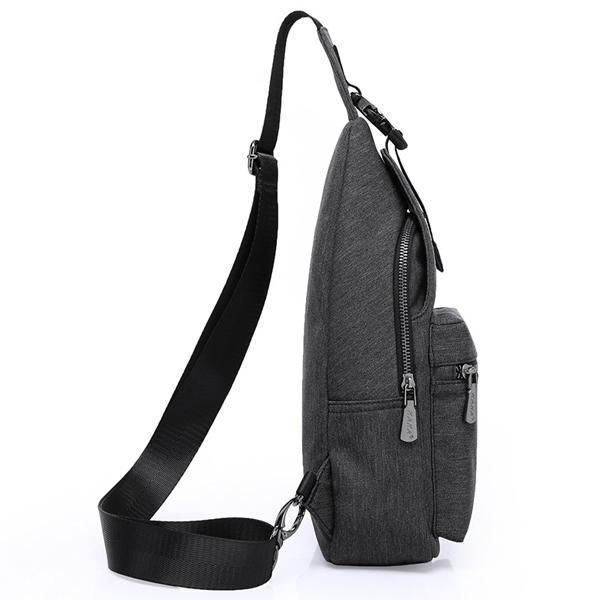 Kaka® Mænd Fashion Chest Pack Stor Kapacitet Swagger Bag Crossbody Rejsetaske