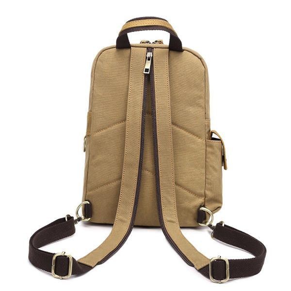 Mænds Multifunktion Canvas Casual Taske Messenger Bag Skuldertaske