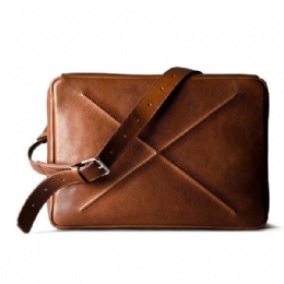 Solid Casual Multifunktion Laptop Crossbody-taske Til Mænd