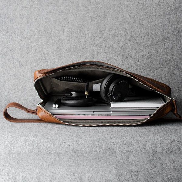 Solid Casual Multifunktion Laptop Crossbody-taske Til Mænd