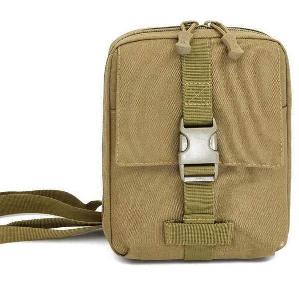 Taktisk Nylon Multifunktions Mini-værktøjstaske Til Mænd Crossbody-taske Ipad-skuldertaske