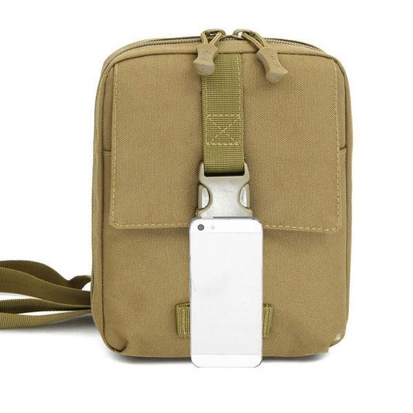 Taktisk Nylon Multifunktions Mini-værktøjstaske Til Mænd Crossbody-taske Ipad-skuldertaske