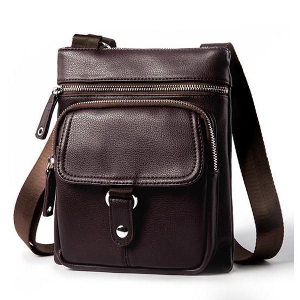 Vintage Business Casual Multifunktionel Crossbody-taske Til Mænd