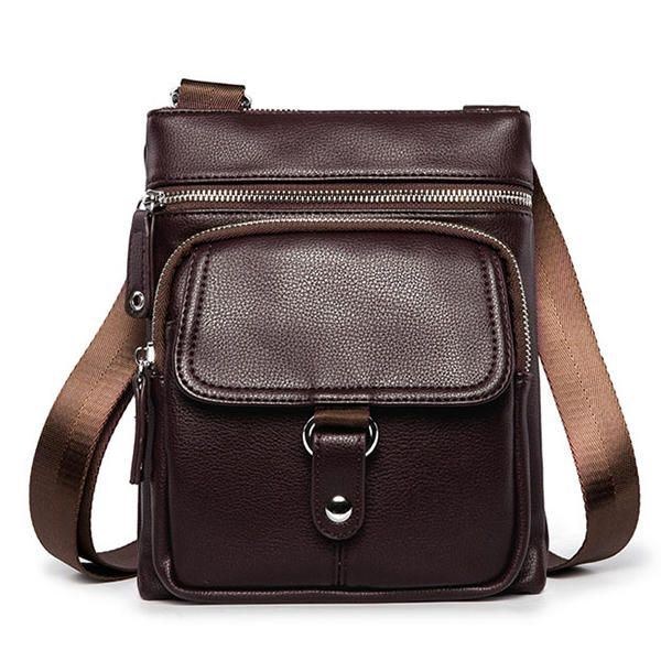 Vintage Business Casual Multifunktionel Crossbody-taske Til Mænd